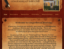 Tablet Screenshot of gingerbreadbostons.com
